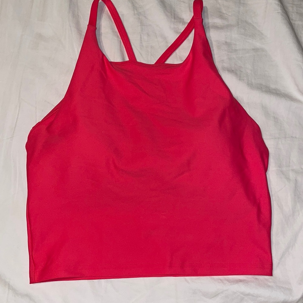 Pink Old Navy Tank Top with Built in Bra Size Medium